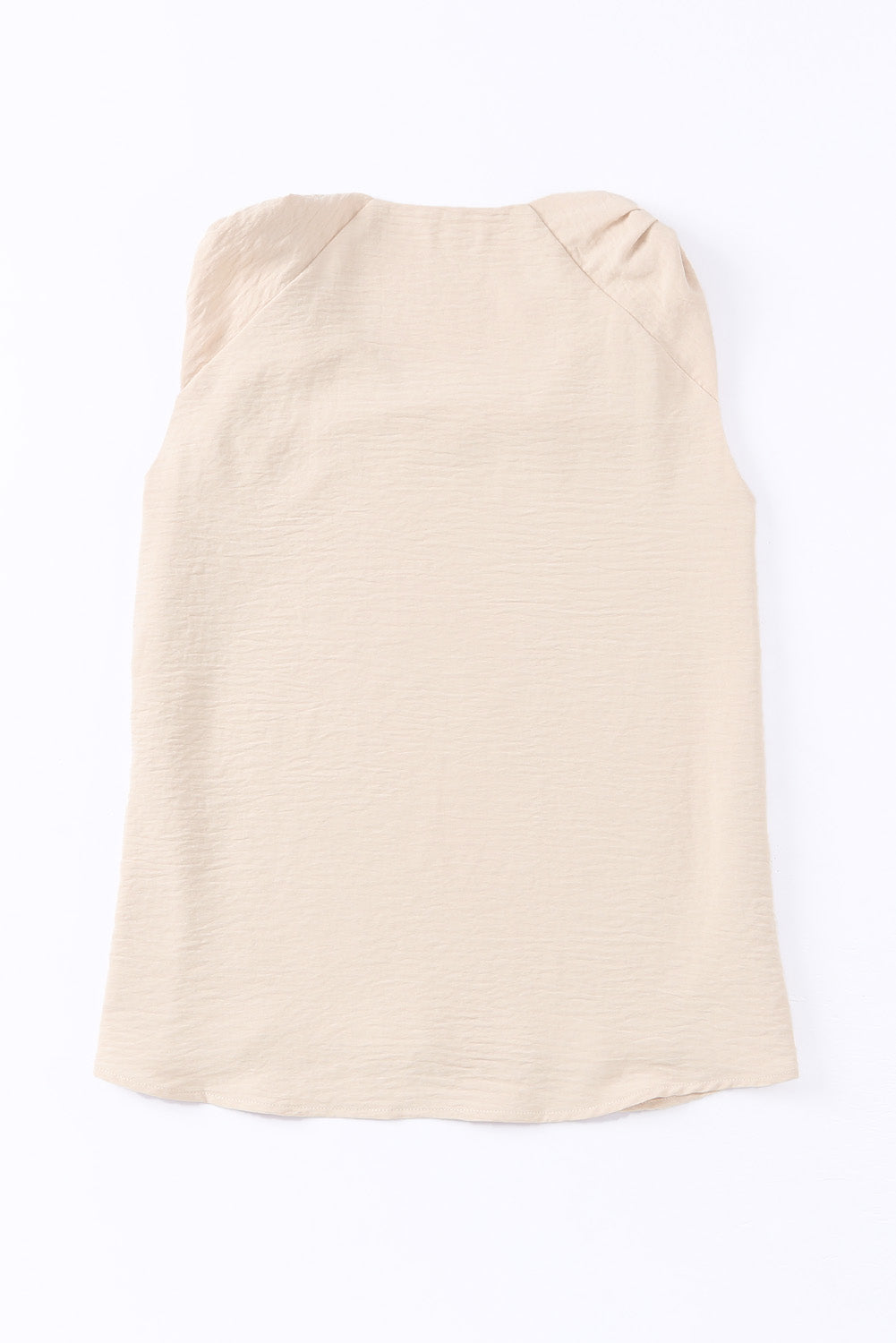 Apricot V Neck Knotted Shoulder Vest