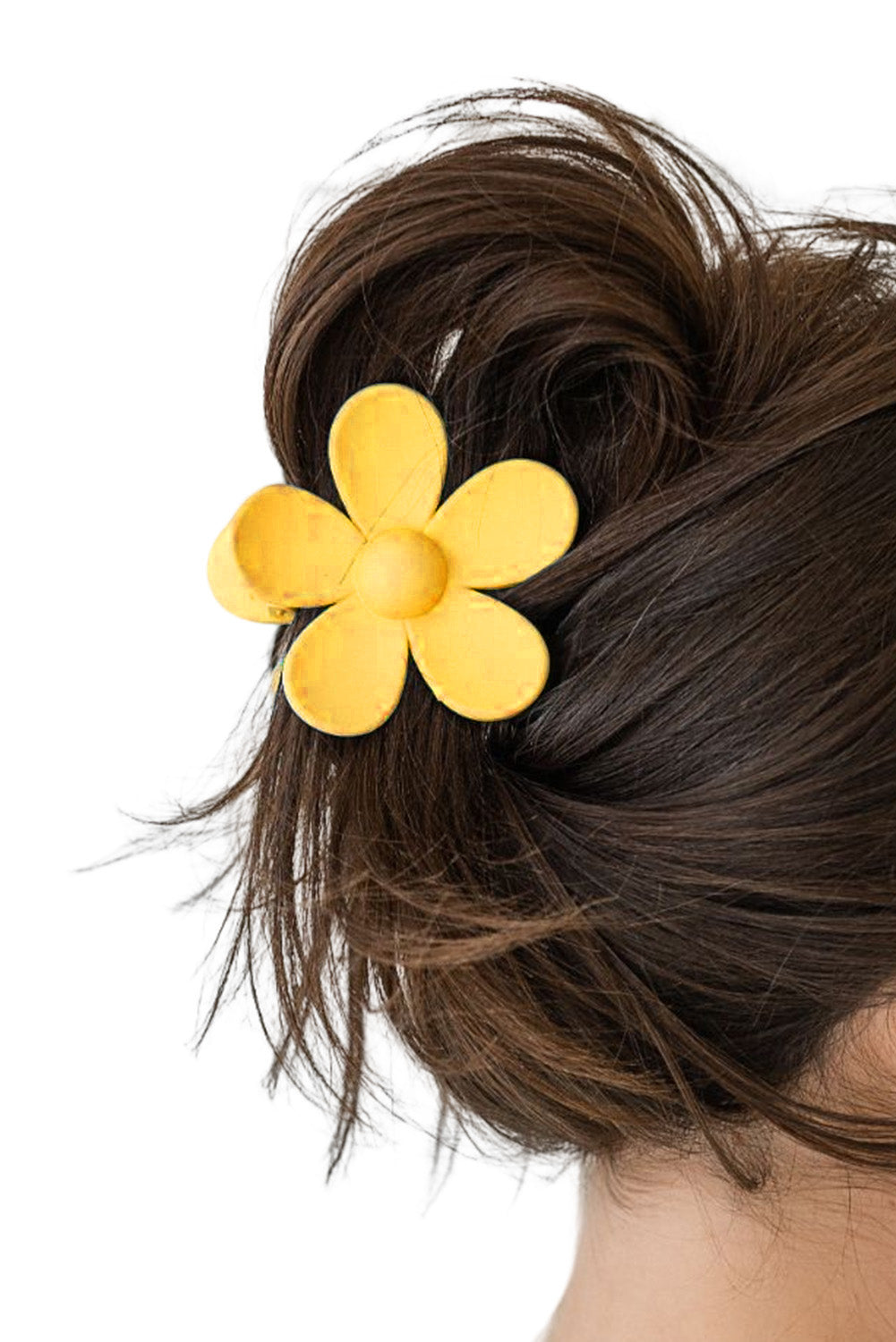 Yellow Flower Small Hair Claw Clip