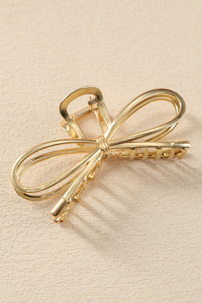 Gold Bowknot Shape Claw Clip