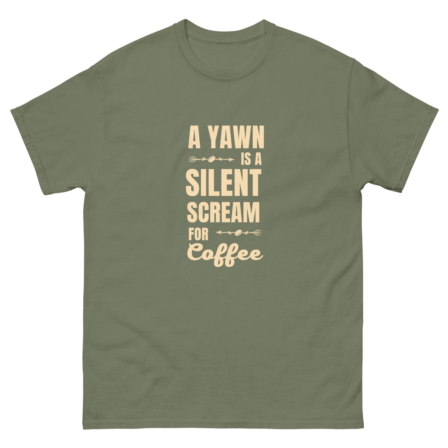 A Yawn is a Silent Scream for Coffee monocolor